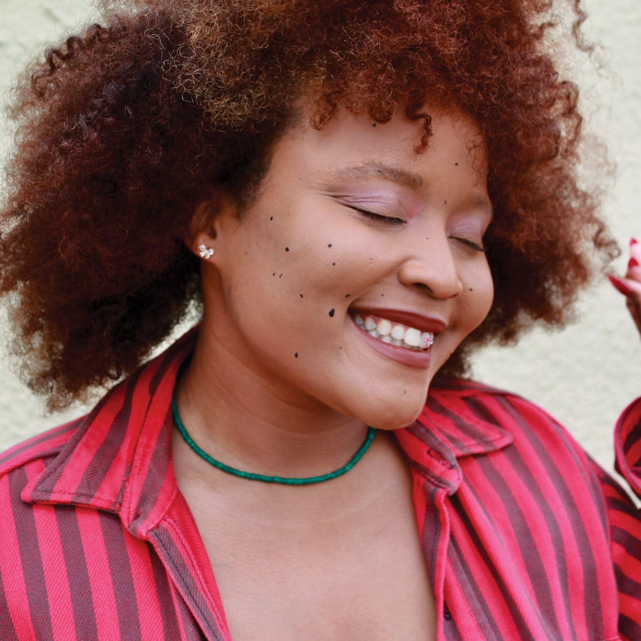 Emerald Faceted Gemstone Beaded Necklace