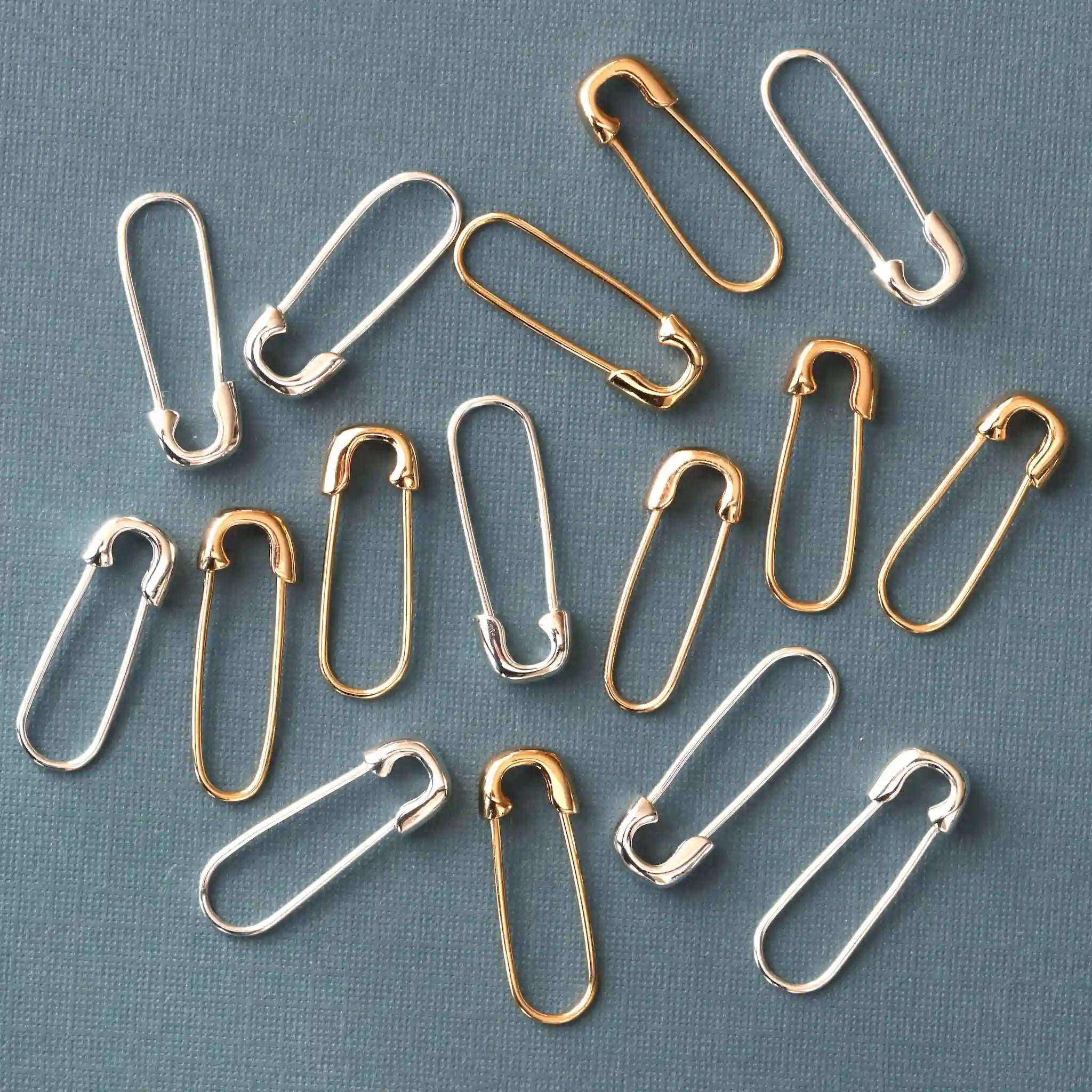 Classic Safety Pin Hoop Earrings