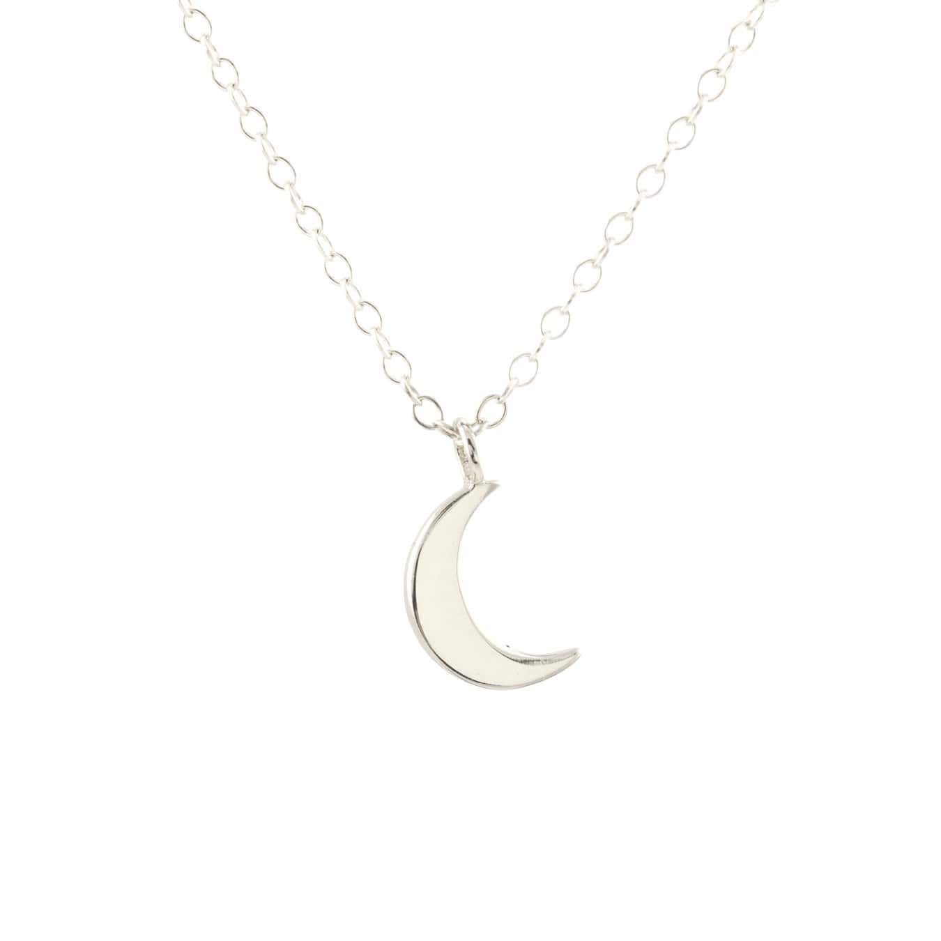 Crescent Moon Charm Necklace 