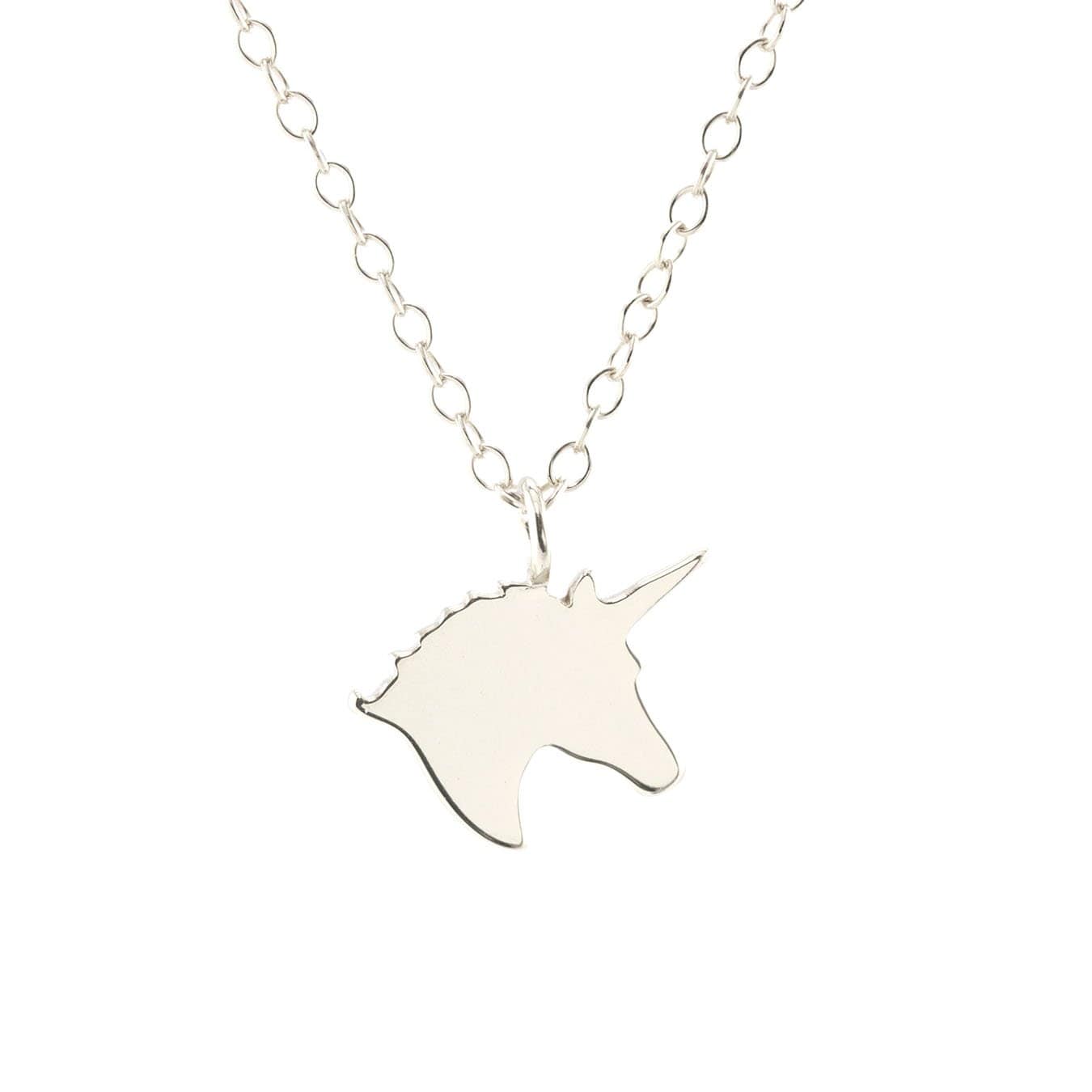 Unicorn Charm Necklace Sterling Silver