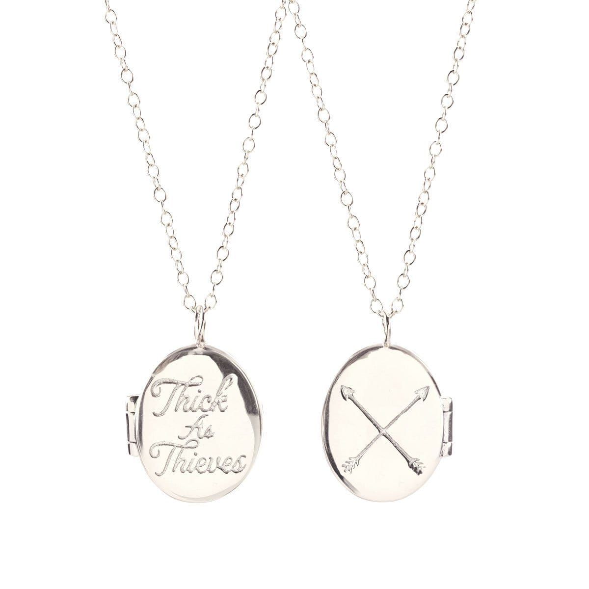 Thick As Thieves Locket Sterling Silver
