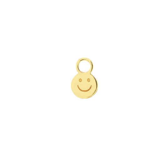 Happy Face Hoop Earring Charm