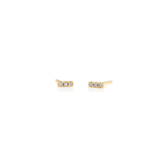 Bar Dash Crystal Stud Earrings