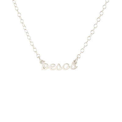 Besos Charm Necklace Sterling Silver