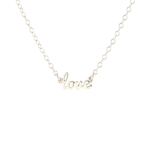 Love Charm Necklace Sterling Silver