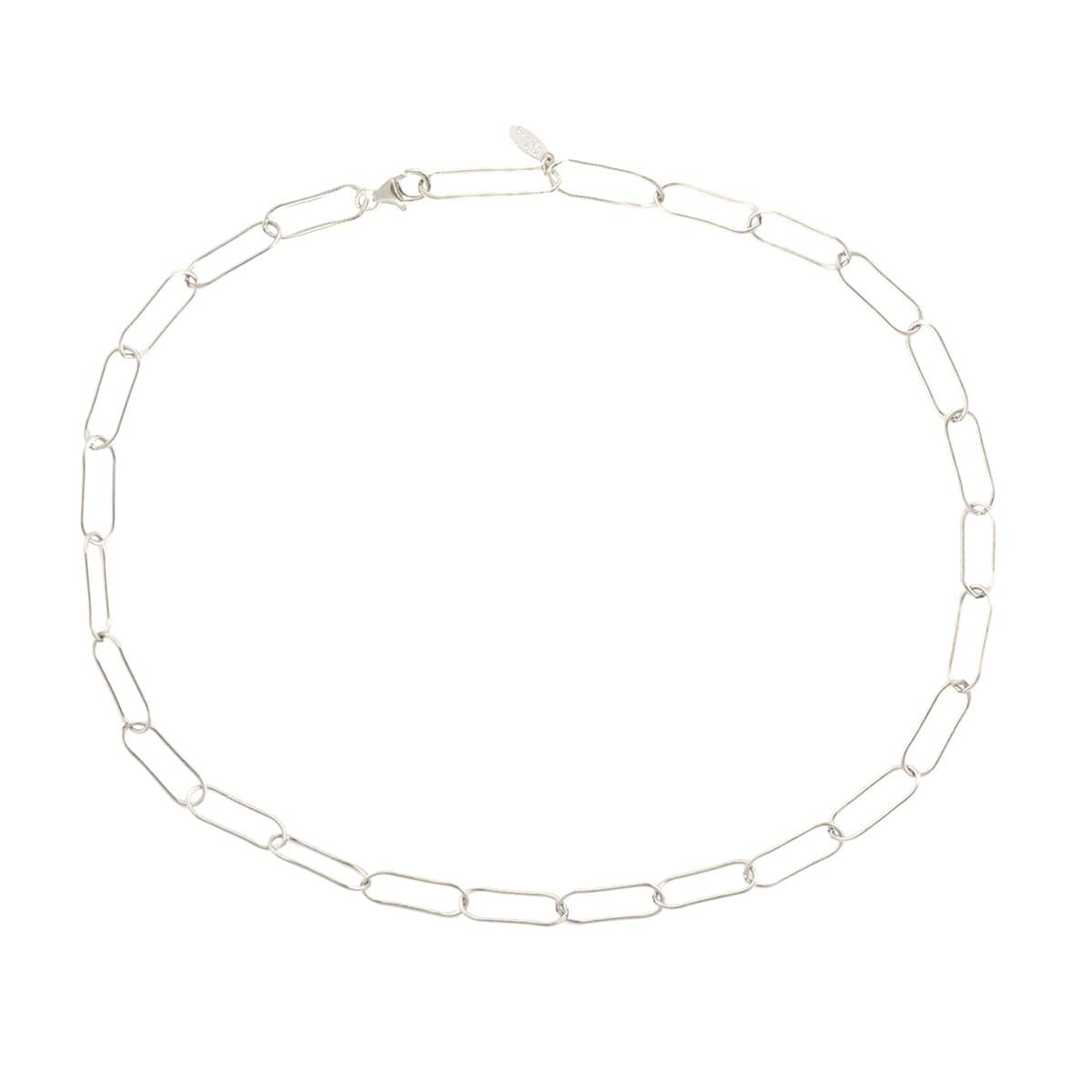 Large Link Chain Necklace Sterling Silver