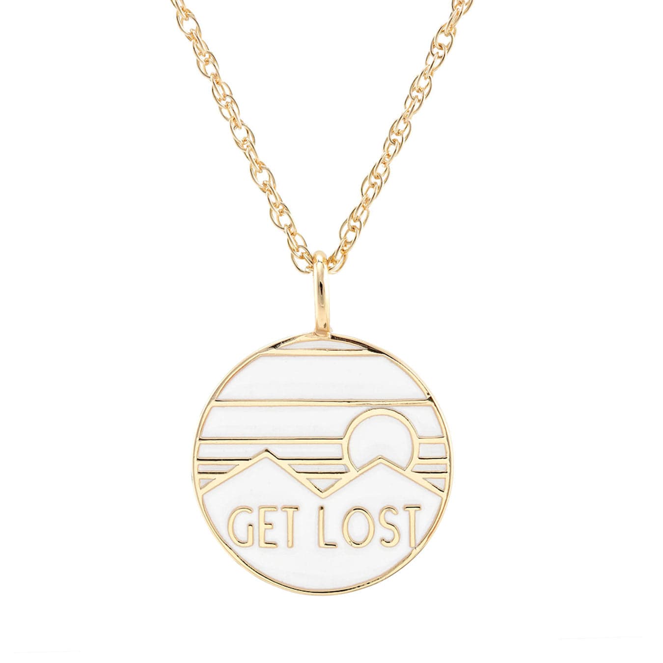 Get Lost Enamel Necklace