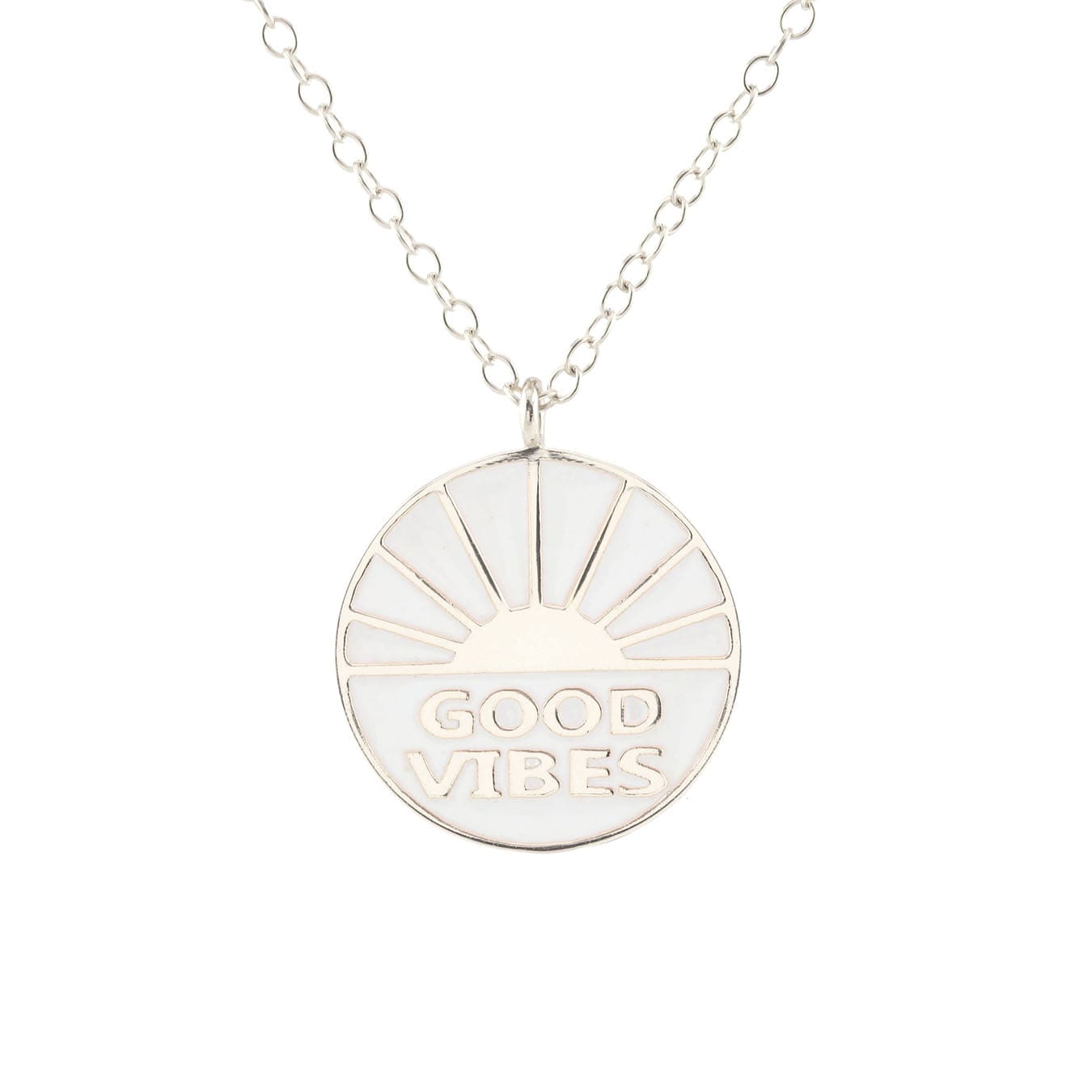 Good Vibes Enamel Charm Necklace