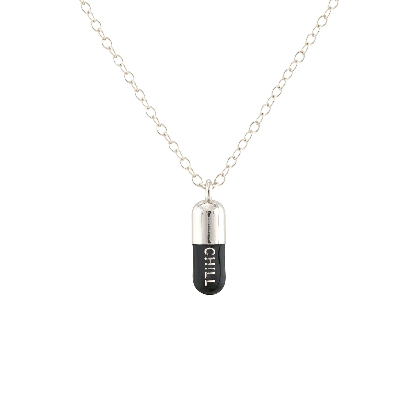 Chill Pill Enamel Necklace