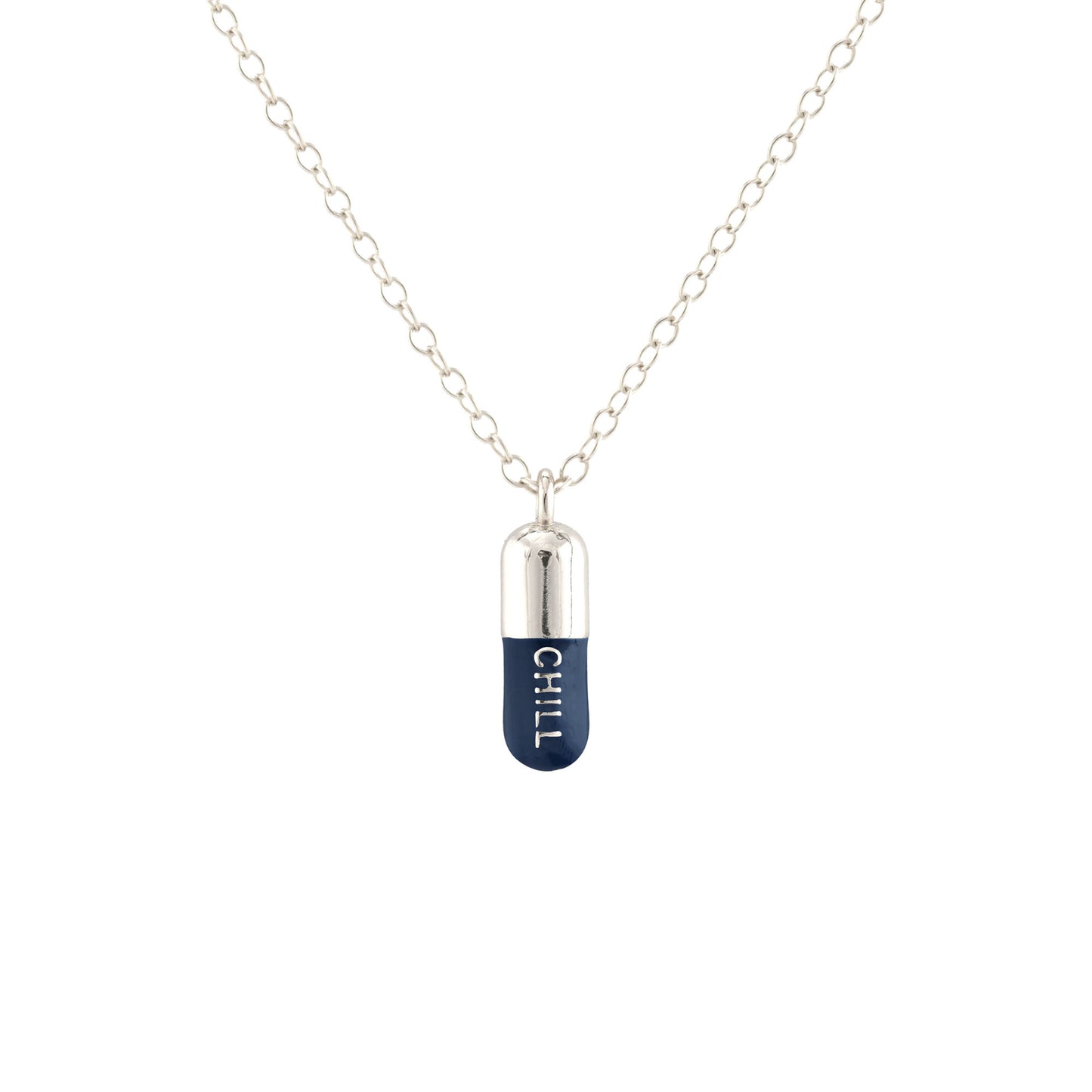 Chill Pill Enamel Necklace