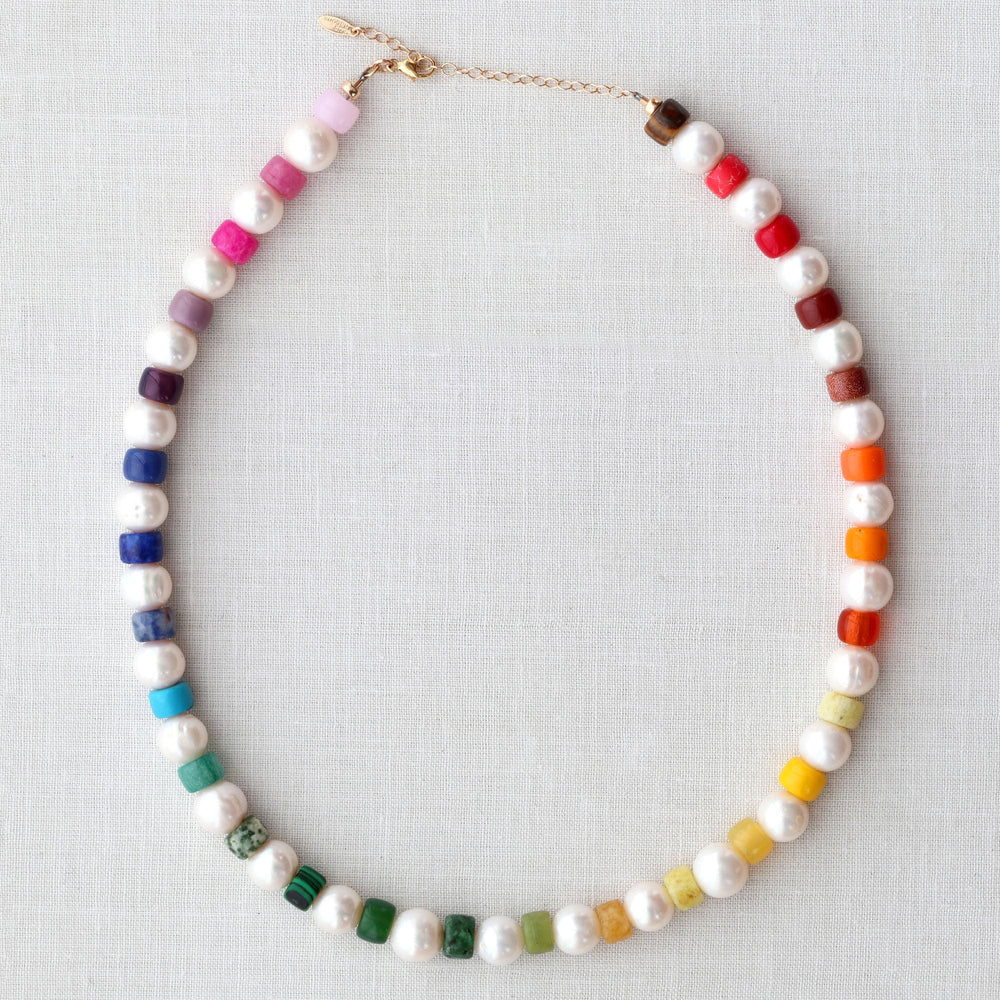 Kris Nations Freshwater Pearl Cord Bracelet - Pink main image 1