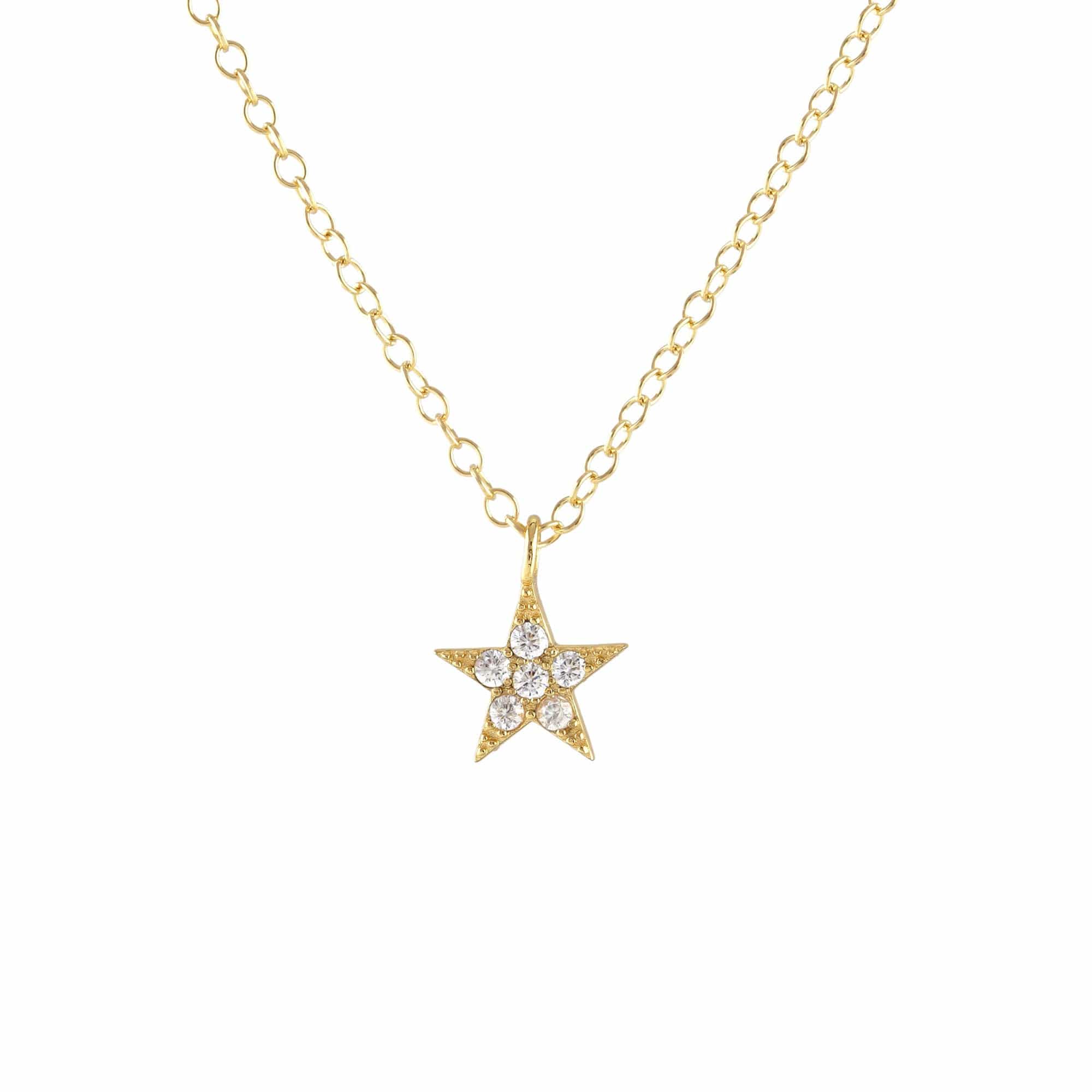 Star Crystal Charm Charm Necklace