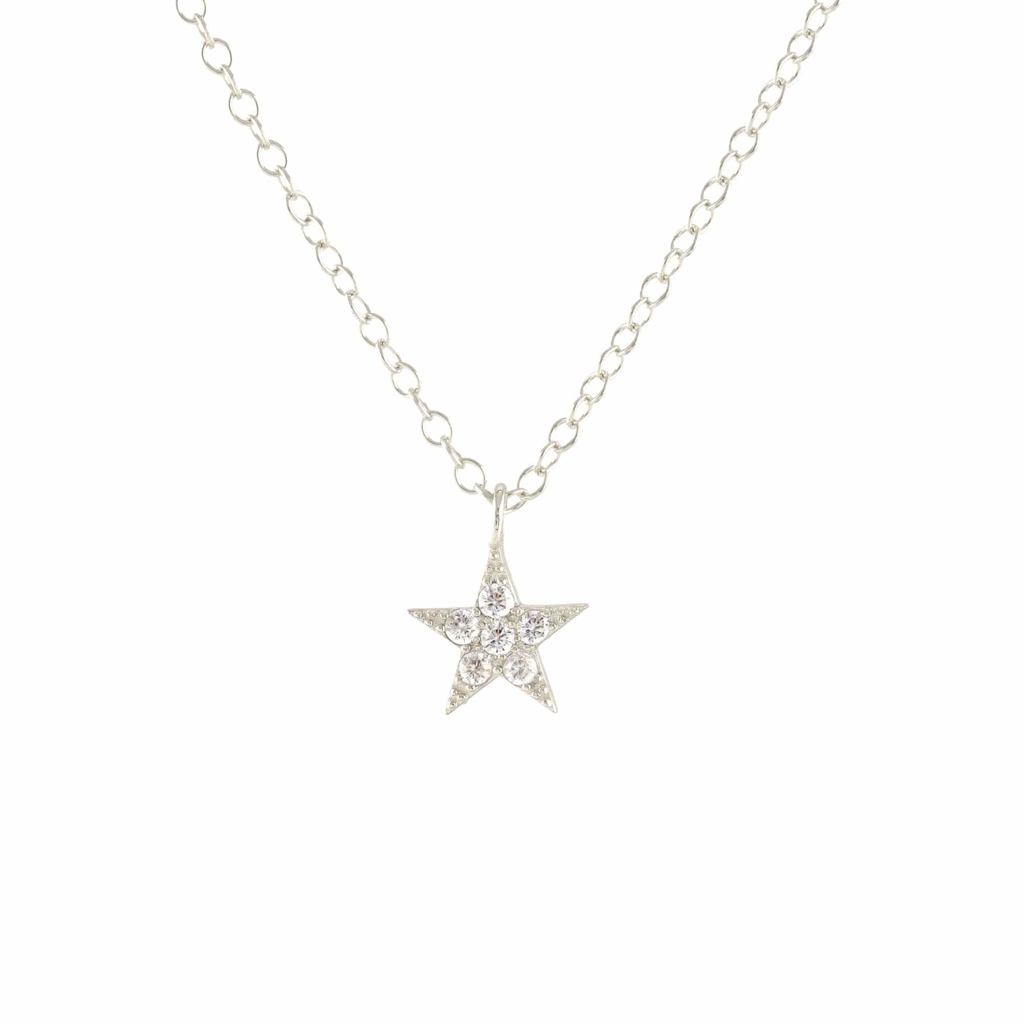 Star Crystal Charm Charm Necklace