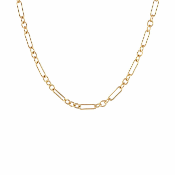 Kris Nations Thin Drawn Cable Chain Necklace in Sterling Silver