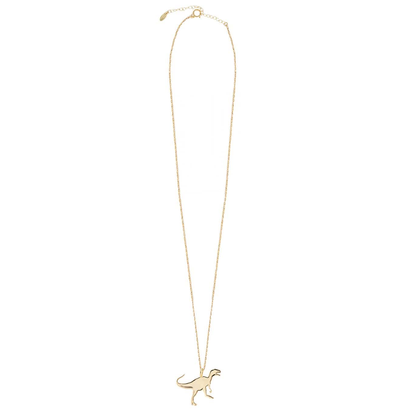 Large Dino Pendant 18K Gold Vermeil / 24-26"