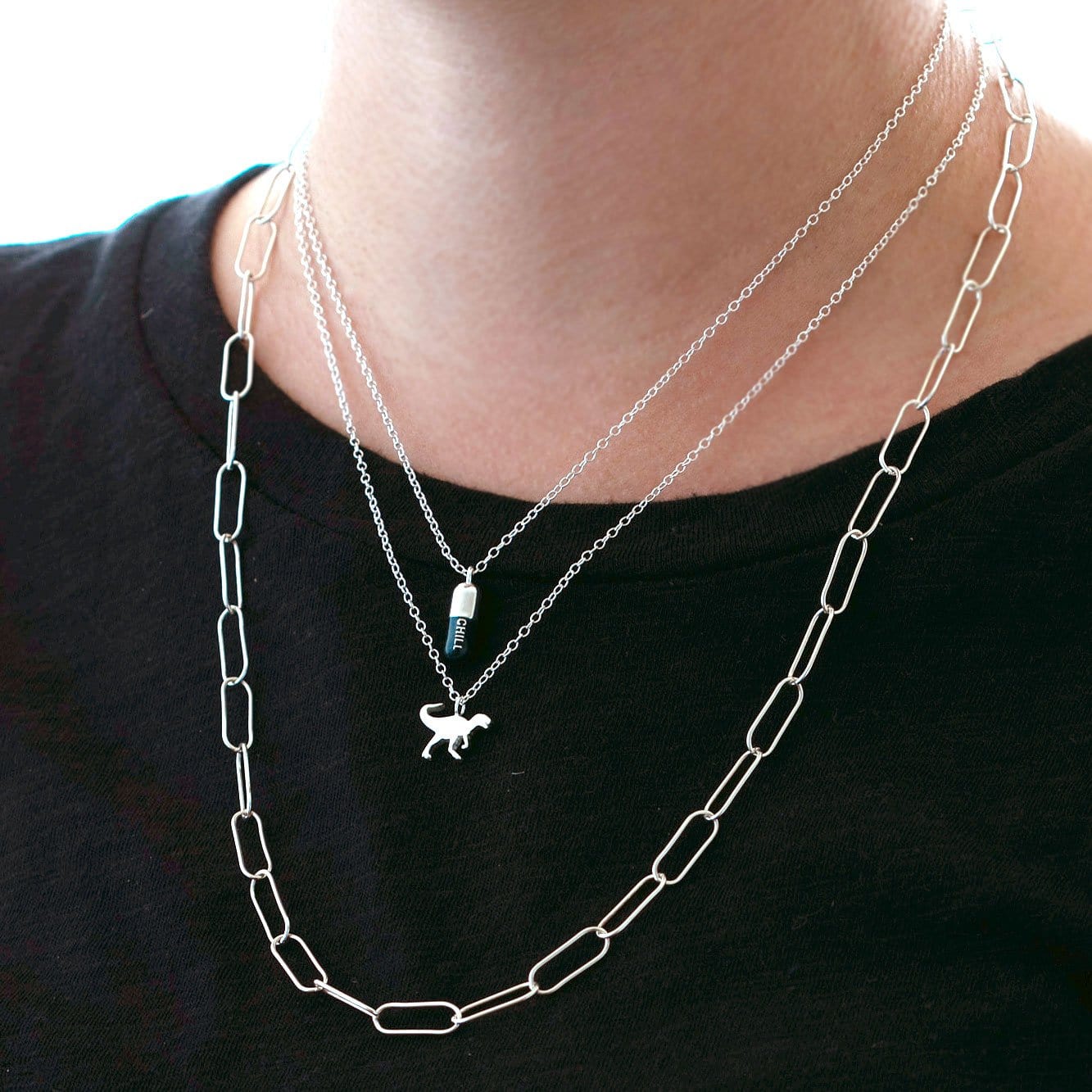 Dino Charm Necklace 
