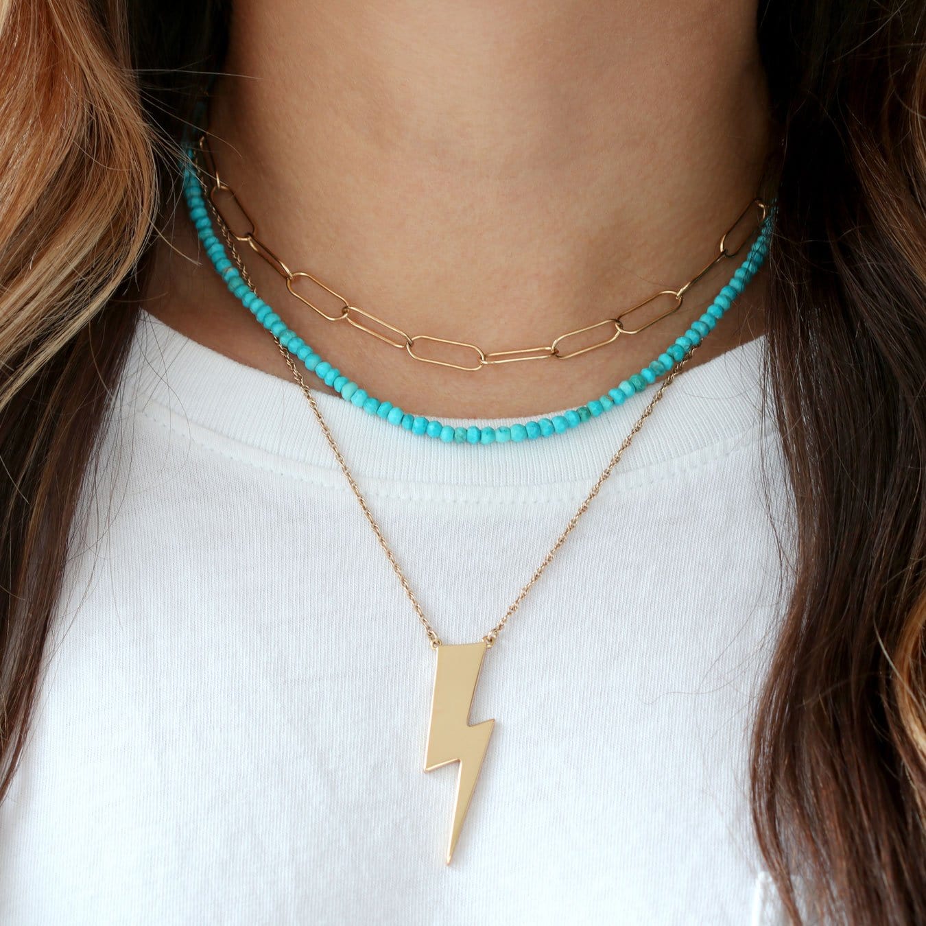 Large Lightning Bolt Pendant 