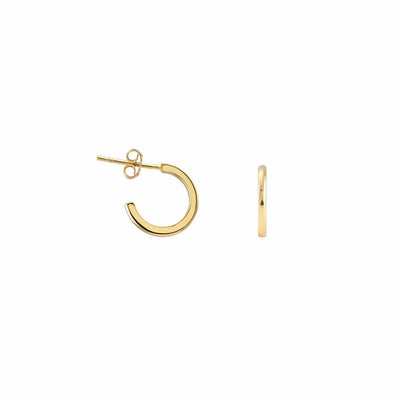 Classic Huggie Hoop Earrings 18K Gold Vermeil